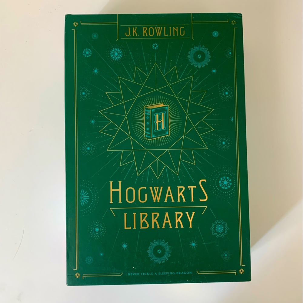 Hogwarts Library set of 3 books by J.K. ROWLING . Never used.